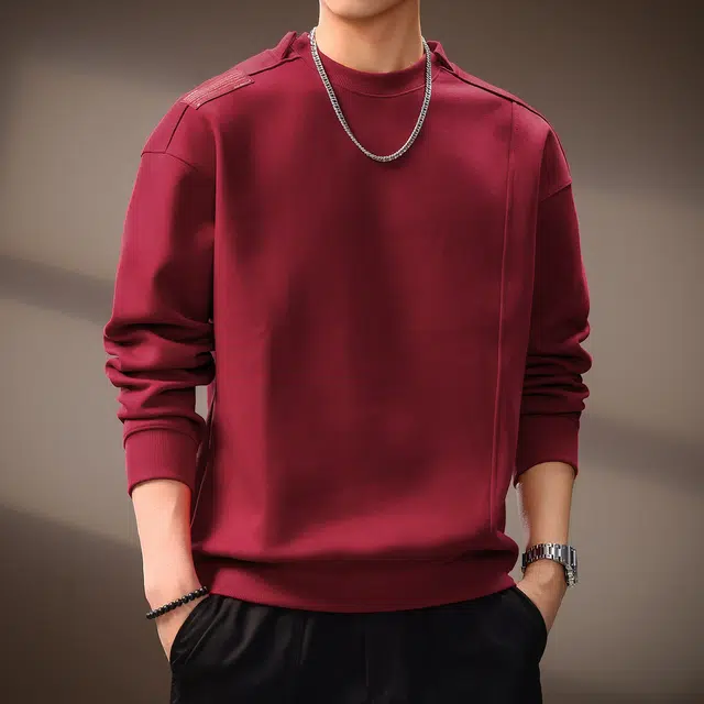 贵色 时尚重磅长袖圆领舒适日常卫衣 男女同款