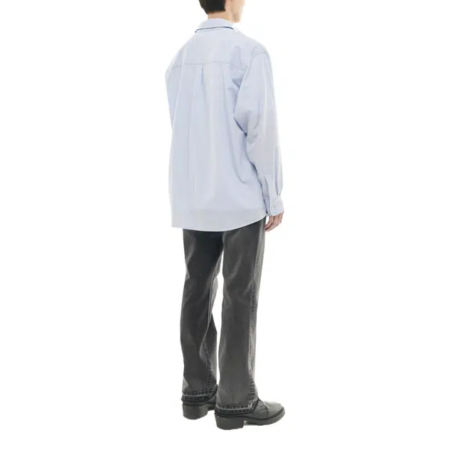 BESLOW LOOSE FIT CREASE COTTON SHIRTS