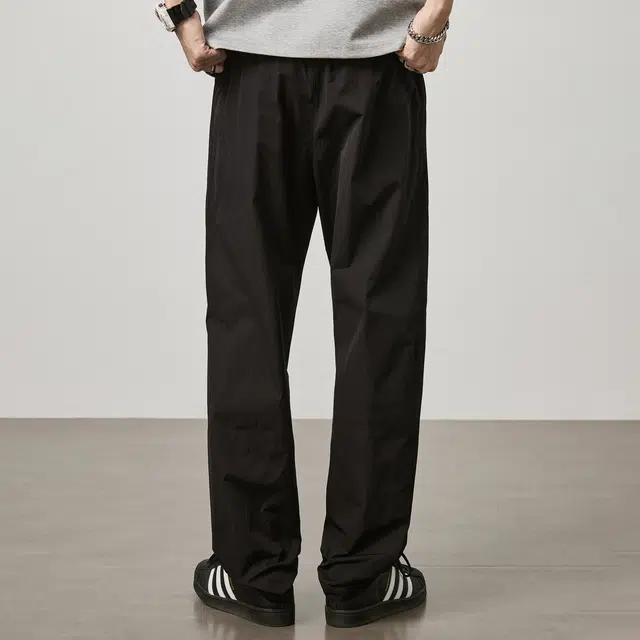 童先森 美式潮流宽松垂感阔腿痞帅直筒弯刀休闲裤 男款