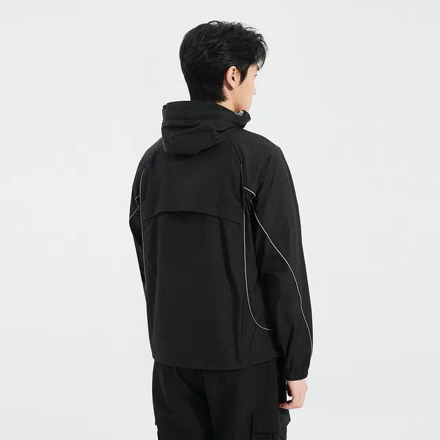 利郎 时尚都市连帽轻薄款防紫外线百搭防晒服 男款