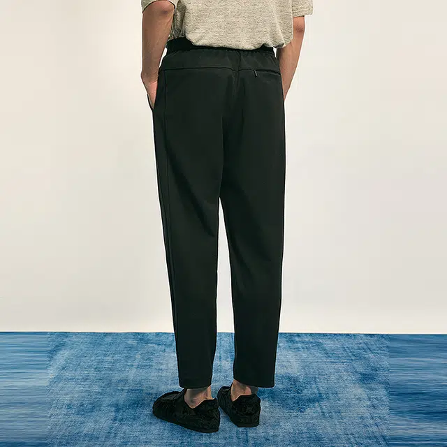 速写 针织锥形九分裤简约时尚休闲裤 男女同款