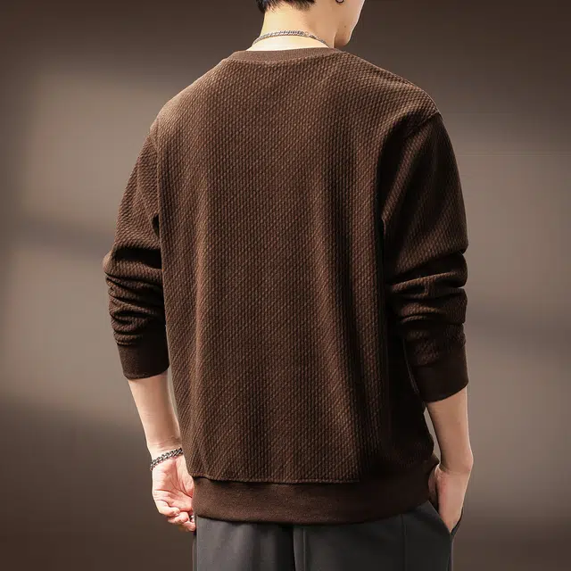 贵色 潮牌复古风重磅长袖时尚百搭刺绣设计感休闲圆领套头卫衣 男女同款