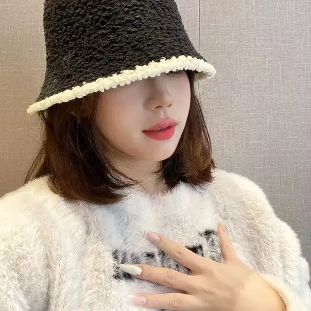 恩僾德 时尚百搭显脸小盆帽素颜遮脸防风保暖 聚酯纤维 渔夫帽 男女同款情侣款