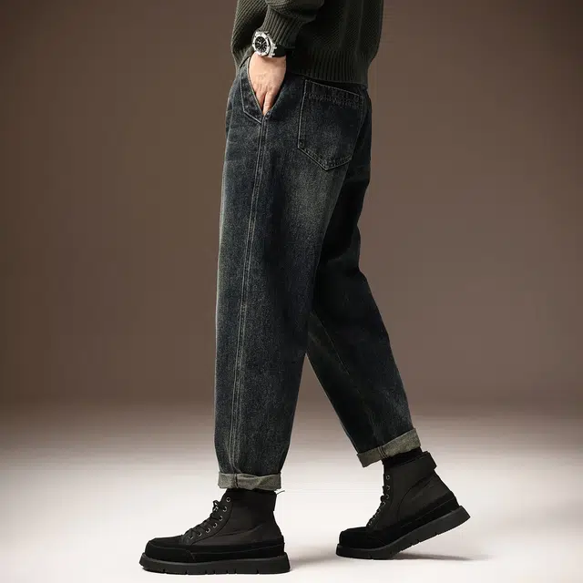 贵色 美式舒适时尚潮流百搭休闲牛仔裤 男女同款