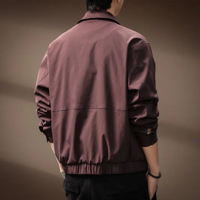 贵色 日系简约风潮流百搭翻领时尚长袖夹克外套 男女同款