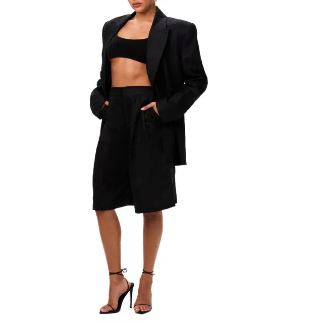 NAKED WARDROBE Linen Suited Blazer