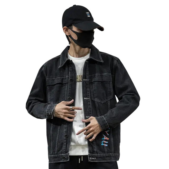 太子龍 少年衣服日系潮牌工装夹克牛仔外套 男款