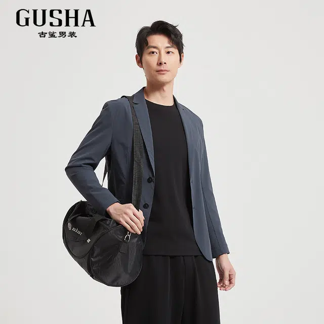 古鲨 凉感空调服夏季商务西装 男款