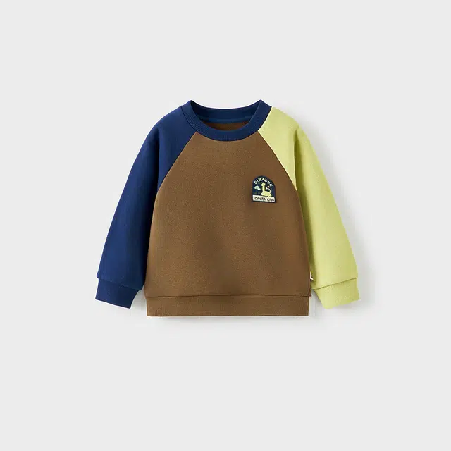 童泰卫衣 春秋季男童衣服儿童休闲外出圆领套头上衣百搭童装 婴幼童