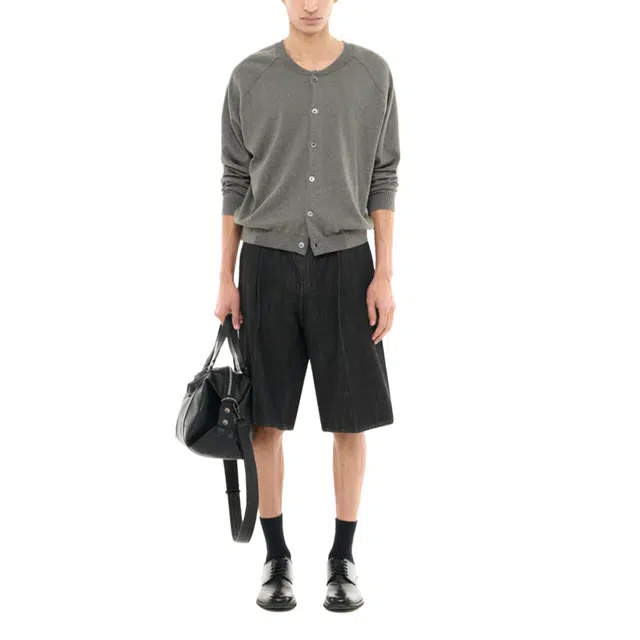 BESLOW WIDE FIT SELVAGE DENIM SHORTS