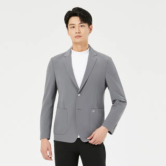 利郎 时尚商务纯色简约秋季平驳领通勤风西装 男款