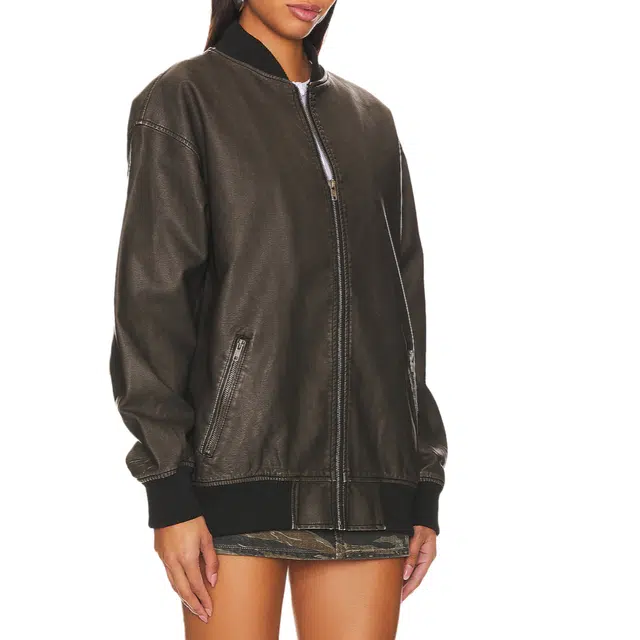 SUPERDOWN Ariel faux leather pilot jacket