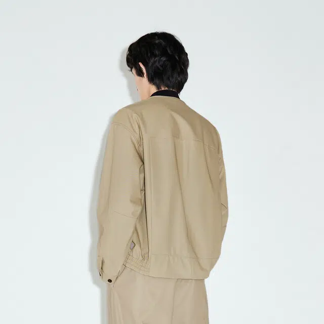 速写 纯色短款宽松大口袋夹克外套 男女同款