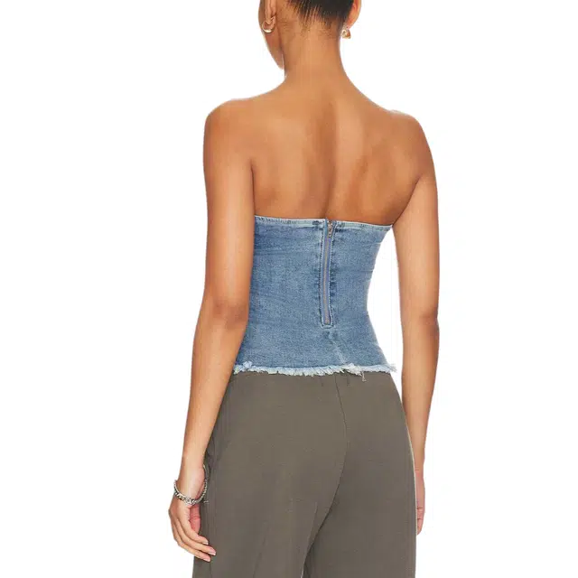 SUPERDOWN Desa Crop Bustier Top