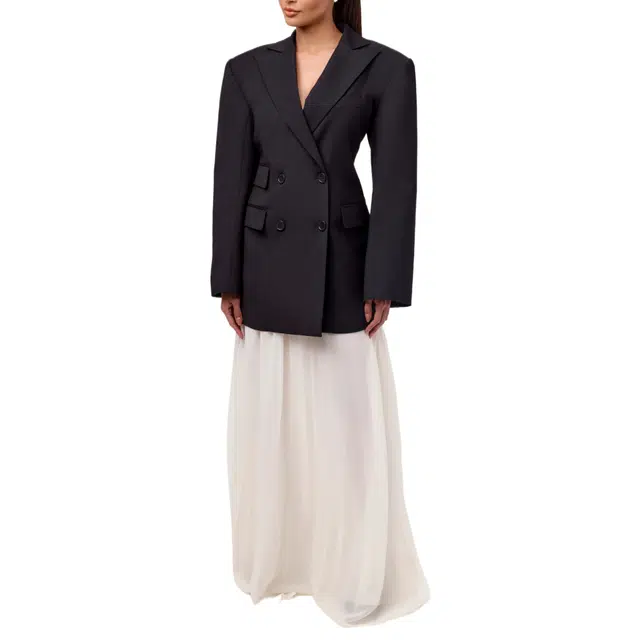 NAKED WARDROBE Maxi Skirt Chiffon