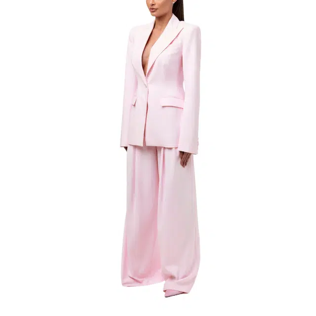 NAKED WARDROBE Pleated Wide-Leg Pant Suiting