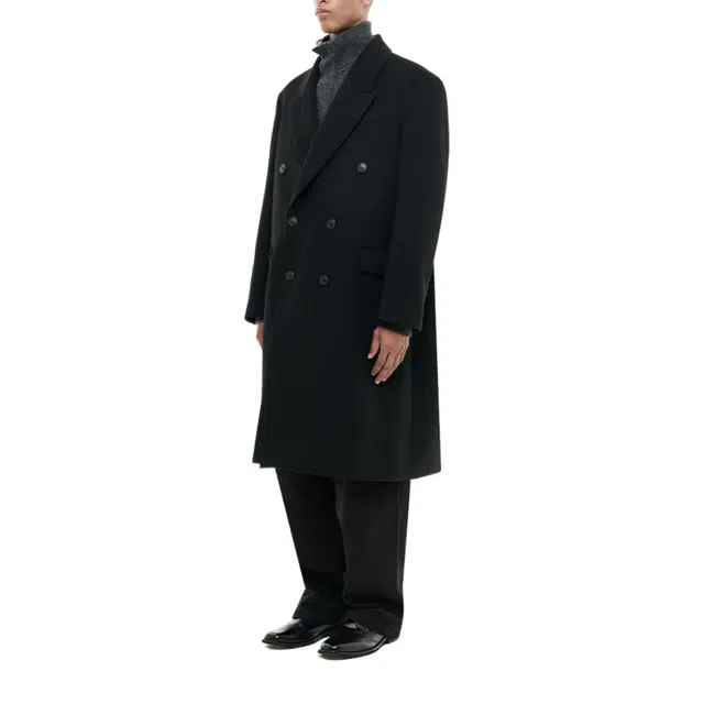BESLOW OVERSIZED CASHMERE DOUBLE BREASTED COAT