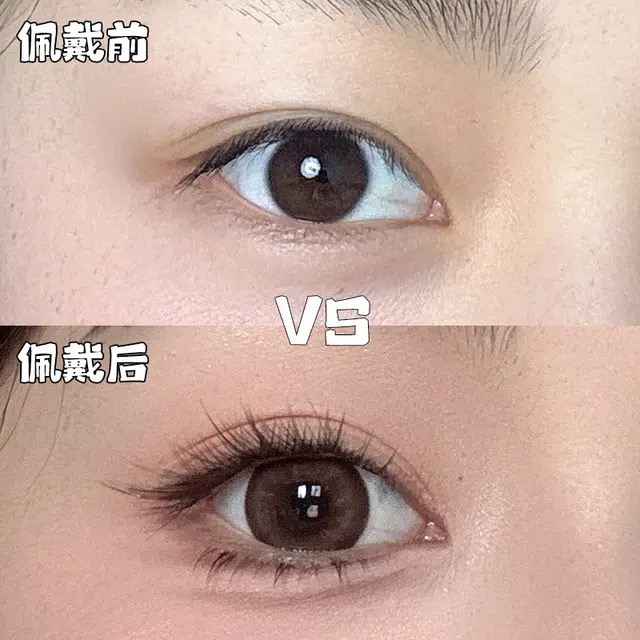 未来枫情 免胶款黑茶棕苏妲假睫毛 分段式 中式狐系自然浓密 十排