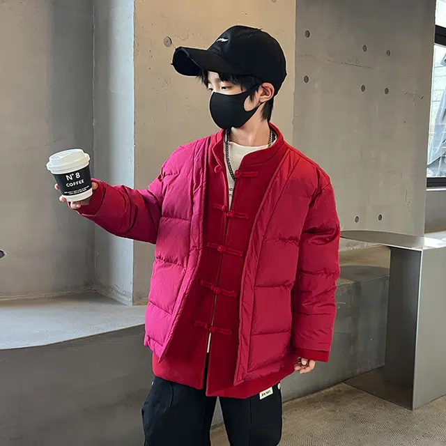 雅鹿羽绒服 冬季羽绒服系列 时尚洋气纯色防水防风保暖长袖 青少年