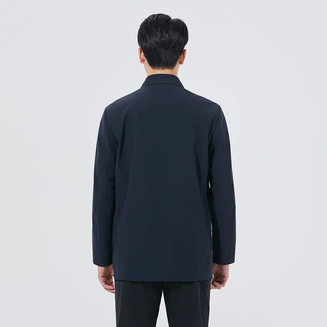 利郎 商务休闲纯色质感简约百搭翻领秋季风衣 男款