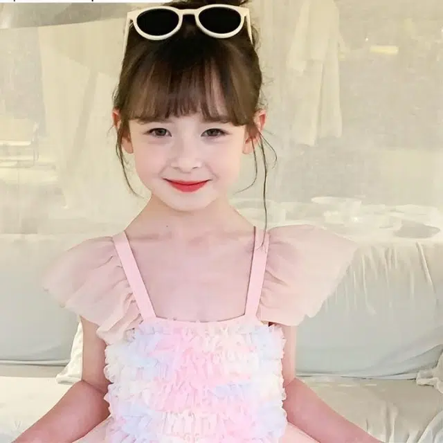 俞兆林 时尚洋气舒适少女泳衣裤 中小童