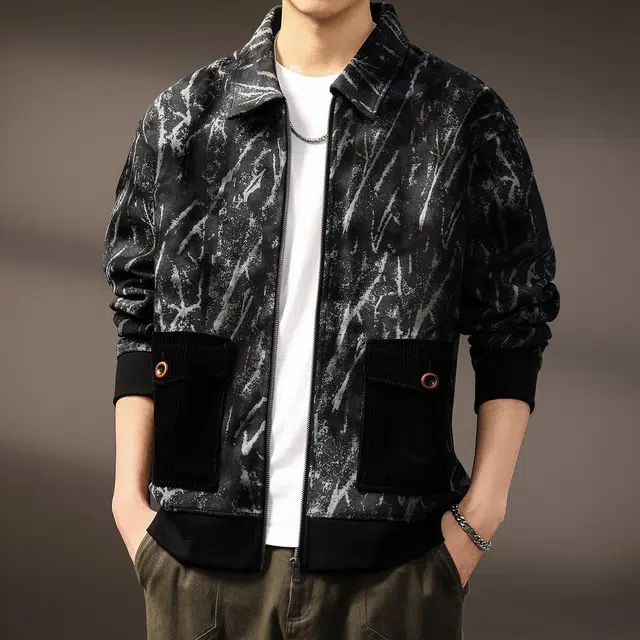 贵色 美式潮牌舒适百搭夹克外套 男女同款