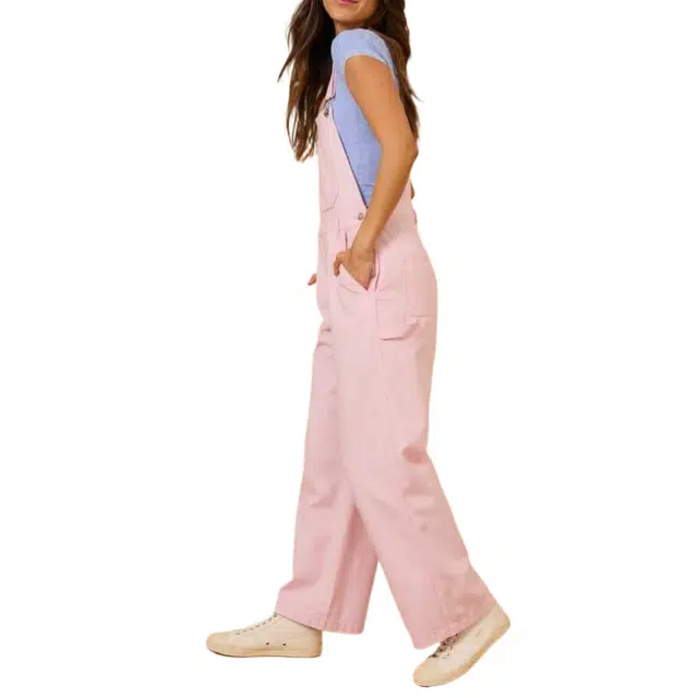 ALTAR'D STATE Brie Striped Overalls