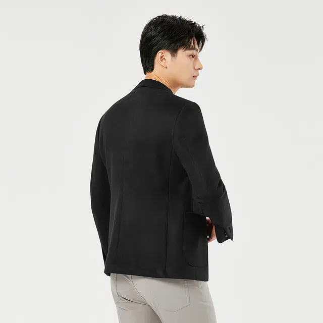 利郎 商务休闲平驳领纯色简约百搭舒适长袖西装 男款