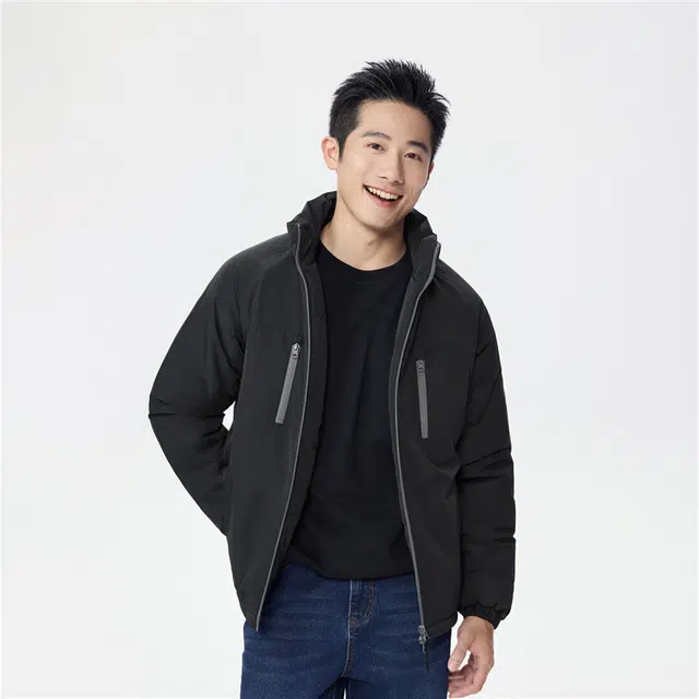 佐丹奴 夹棉立领多口袋插肩棉衣外套棉服 男款