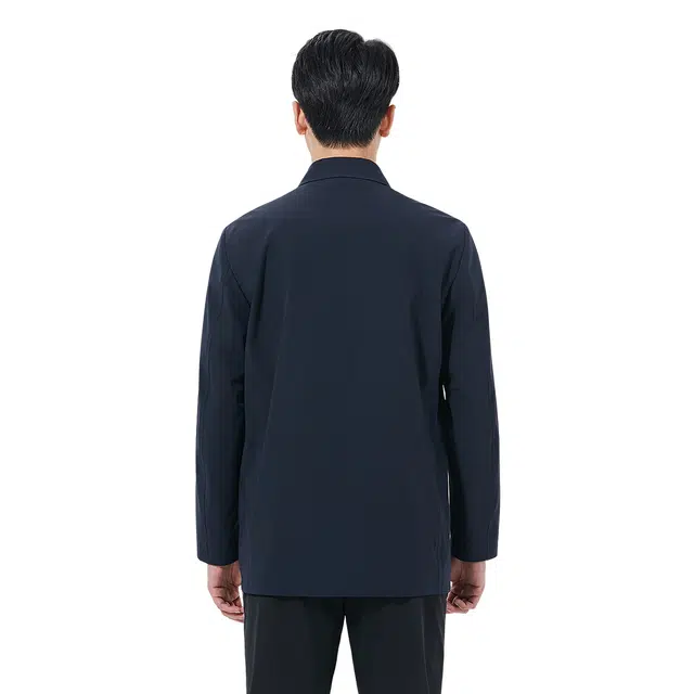 利郎 商务休闲纯色质感简约百搭翻领秋季风衣 男款