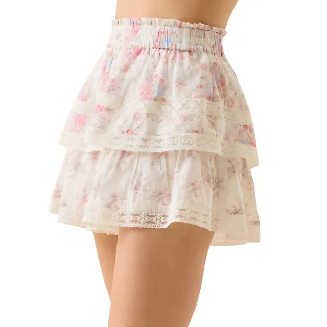 ALTAR'D STATE Raleigh Floral Layered Lace Shorts