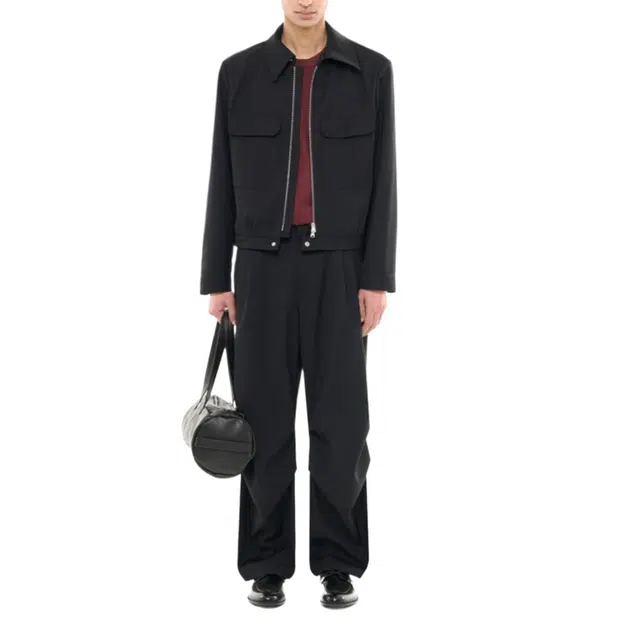 BESLOW PARACHUTE PLEATED SLACKS