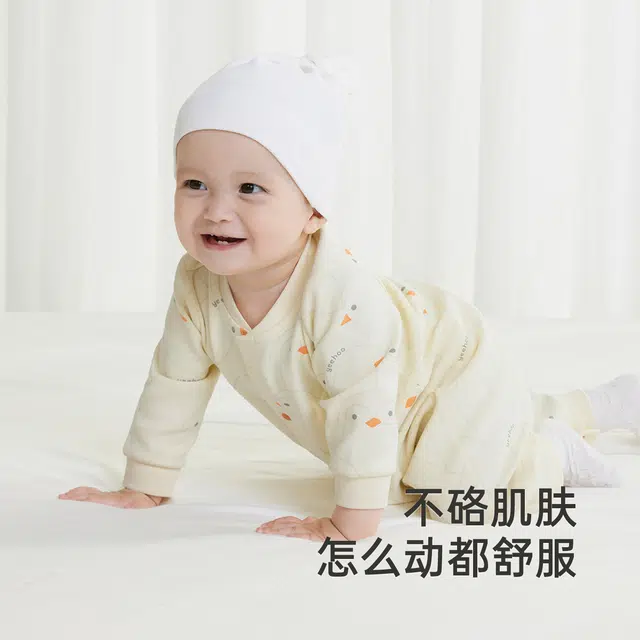 英氏 时尚舒适亲肤柔软满印连体衣 婴幼童