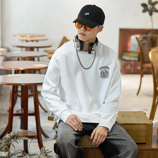 金盾 休闲百搭圆领套头长袖卫衣 男款