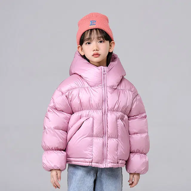 雅鹿 舒适宽松纯色百搭羽绒服 儿童款