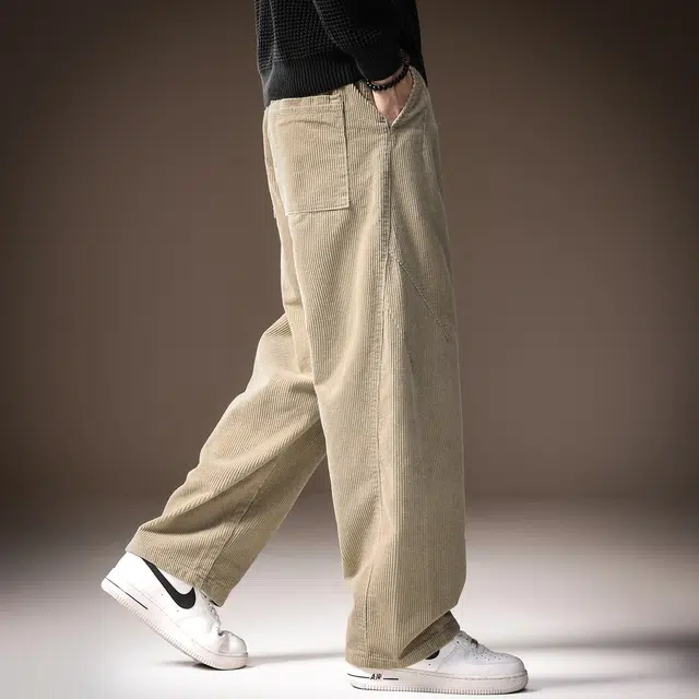 贵色 日系潮流时尚高端重磅直筒潮牌高街痞帅立体裁剪设计垂感休闲裤 男女同款