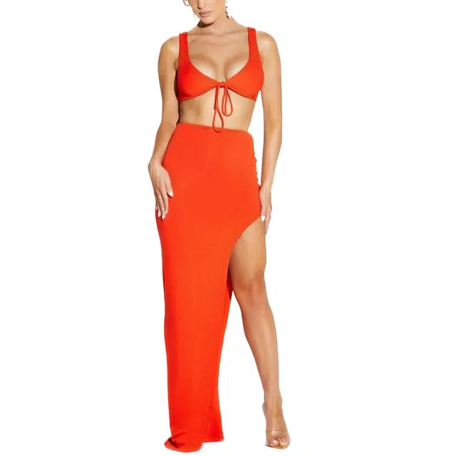 NAKED WARDROBE NW V-Neck Strap Crop Top