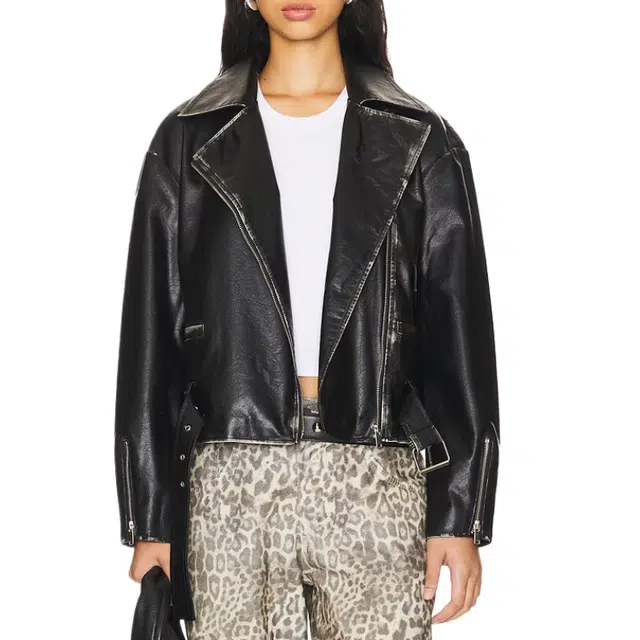 SUPERDOWN Lana Faux Leather Jacket
