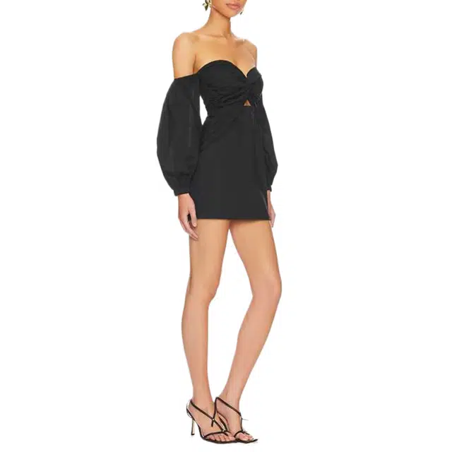 SUPERDOWN flynn ruched sleeve dress