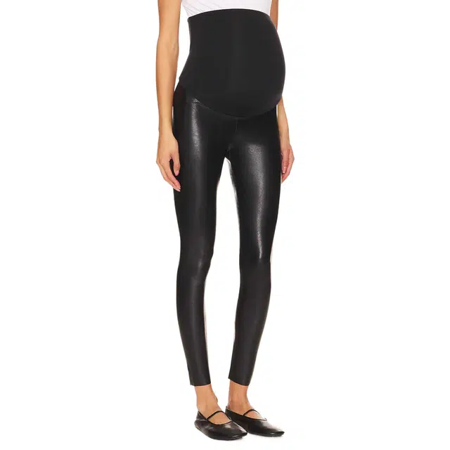 SUPERDOWN Faux Leather Maternity Legging