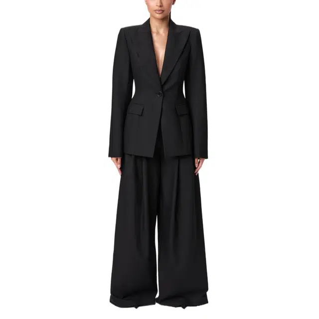 NAKED WARDROBE Power Shoulder Suited Blazer Suiting