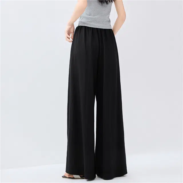 佐丹奴 防蚊中腰长裤薄阔腿裙裤针织运动裤 女款