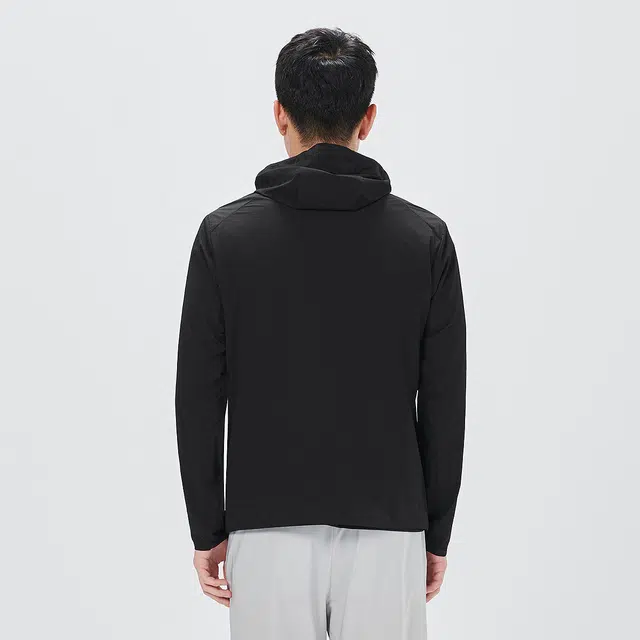 利郎 轻薄商务休闲连帽纯色空调服皮肤衣夹克外套 男款