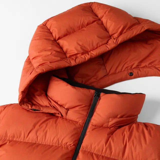 比音勒芬  新疆鹅绒系列 静默复古老钱风穿搭舒适百搭时尚大气气质纯色简约百搭连帽羽绒服 男款