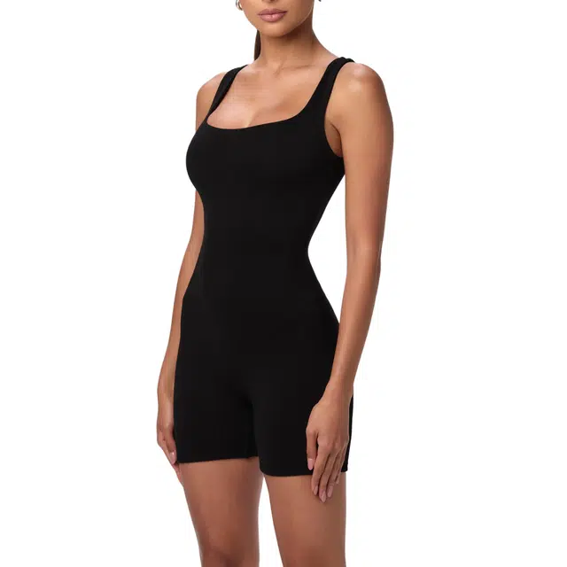 NAKED WARDROBE Scooped Tank Romper NWLegacy