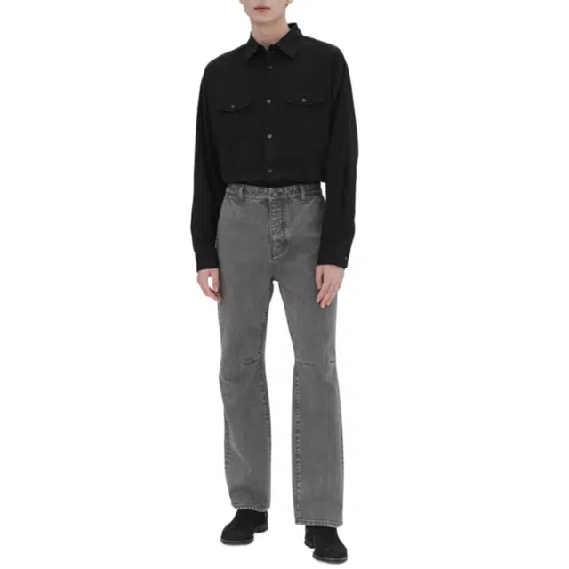 BESLOW SEMI BOOTS CUT DART JEAN