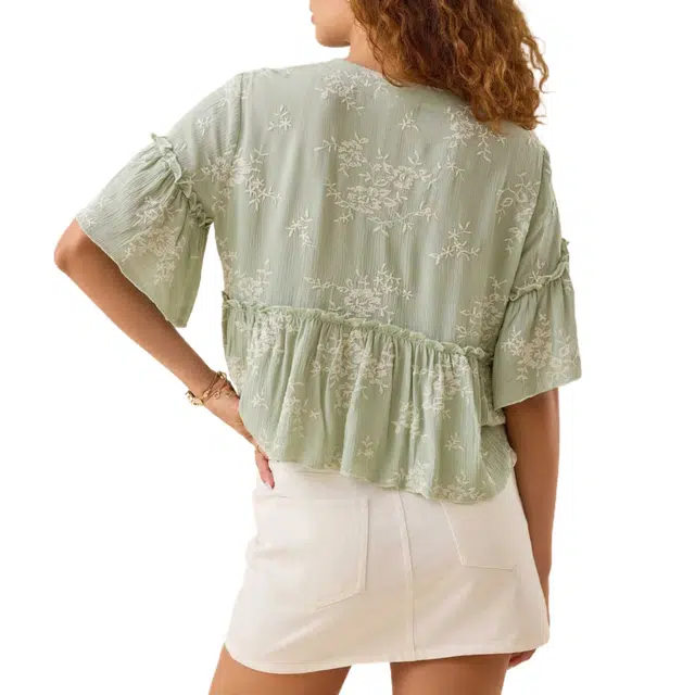 ALTAR'D STATE Wanda Ruffle Babydoll Top