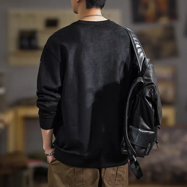 遨宇 高端复古休闲潮流极简风潮牌上衣百搭卫衣 男款