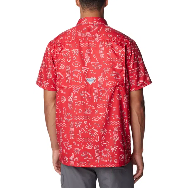 Columbia Shirt PFG Super Slack Tide Ohio State Omni-Shade