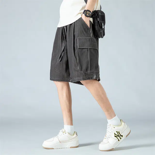 金盾 潮流工装直筒宽松休闲短裤 男款